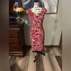 Gorgeous & EUC David Meister Sheath Designer Dress Sz 8